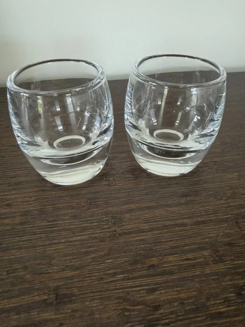 Set of 2 Crate & Barrel Bar Glasses
